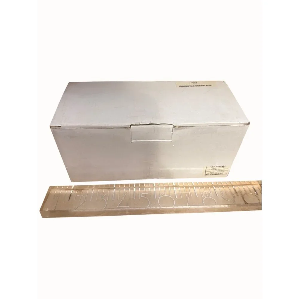 Summit‎ Gargoyle Coffin Trinket Box With Gothic Rose & Cross Design